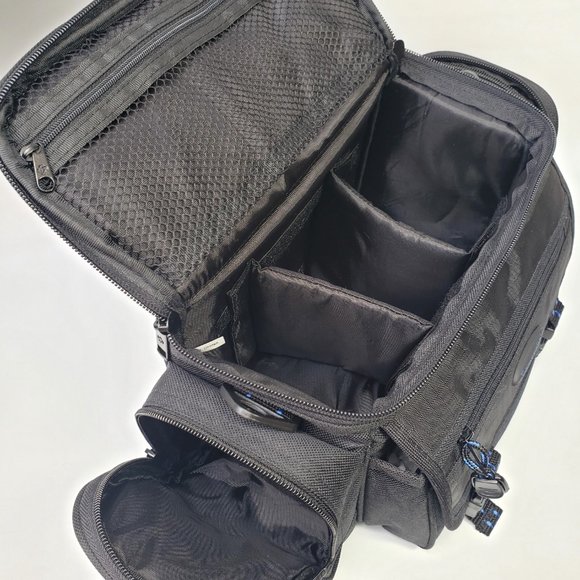 NEW Samsonite Camera Camcorder Bag 6 Pockets Dividers Shoulder Strap 809BK Black - Picture 11 of 16